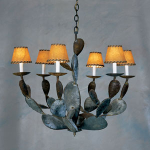 el hierro nopal wrought iron chandelier