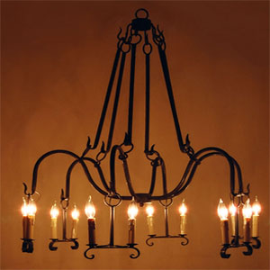 desaparecre fuego wrought iron chandelier