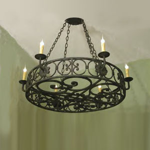 cirlce de la pasion wrought iron chandelier