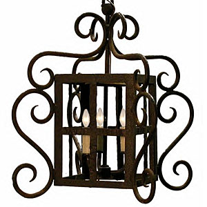 luz fascinadora wrought iron chandelier