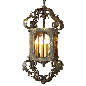 noche del misterio  wrought iron chandelier