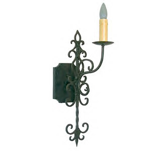 danza fuego - wrought iron wall sconce