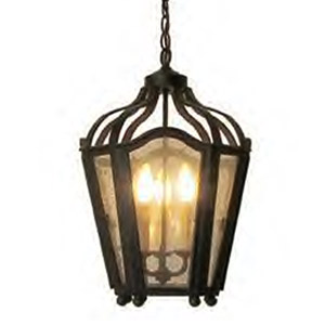 espanol angel - iron chandelier and outdoor hanging light