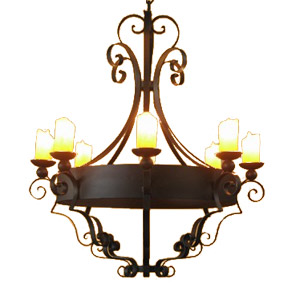 Resplandor Hermoso wrought iron chandelier