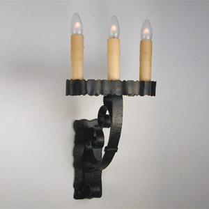 belleza forjada wrought iron wall sconce